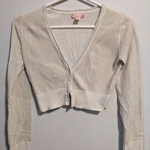 Ruby & Bloom Cream Long Sleeve bolero size 10